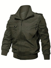 Men's Military Jacket Casual Outwear Lightweight Spring Falls