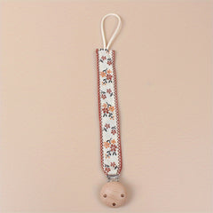 Baby Pure Cotton Pacifier Clip - BPA Free Teether Chain