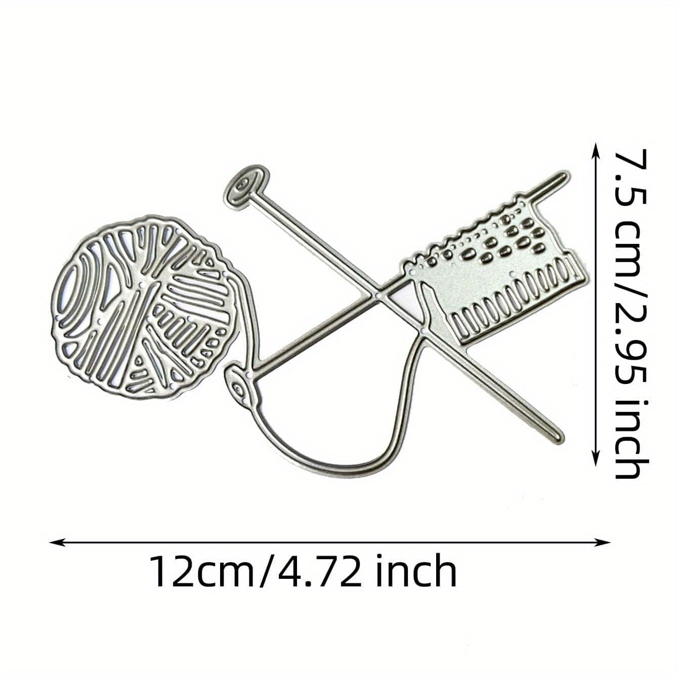 Knitting Yarn Cutting Dies for DIY Crafting Scrapbooking Supplies