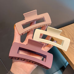 Acrylic Frosted Square Hair Claw Ponytail Holder