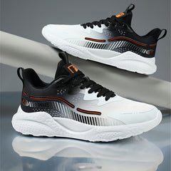 Men's Gradient Colour Sneakers Comfy Non Slip Lace Up Shoes