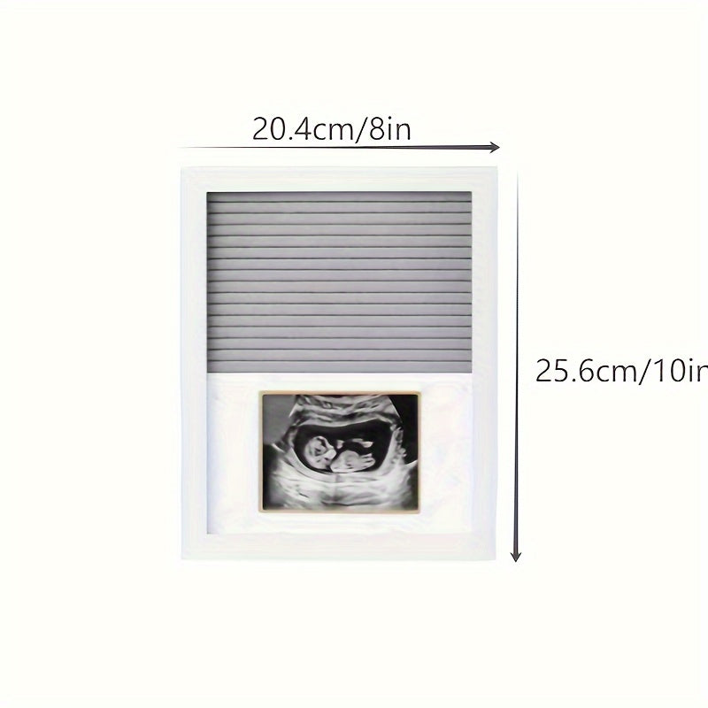 Baby B Ultrasound Wooden Photo Frame