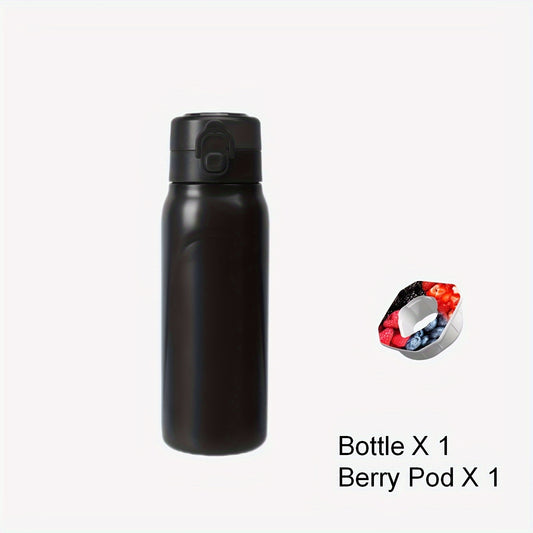 22oz Stainless Steel Water Bottle Flip Top Leakproof Cup Double Walled