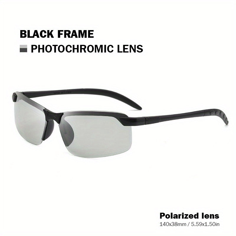 Men's Polarized Night Vision Sunglasses Driving Fishing Riding Sports Sunglasses