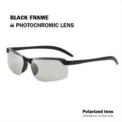 Men's Polarized Night Vision Sunglasses Driving Fishing Riding Sports Sunglasses