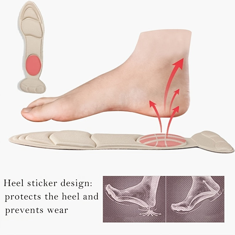 Breathable Cuttable Insoles for High Heeled Shoes Women 13-39in
