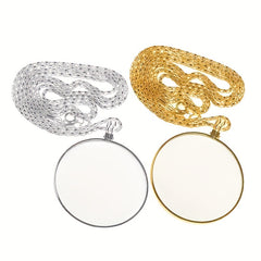 Portable Necklace Magnifying Glass for Reading Crafting Jewelry Making