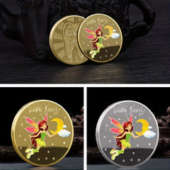 Tooth Fairy Cartoon Commemorative Coin for Kids Tooth Changing