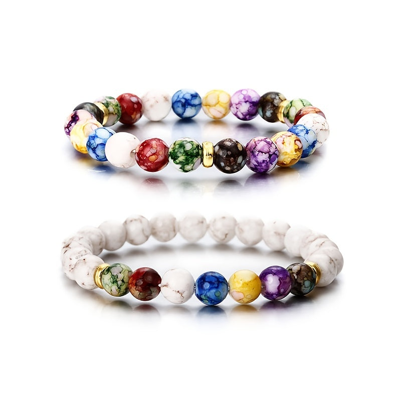 Seven Colors Energy Bracelet Agate Natural Chain