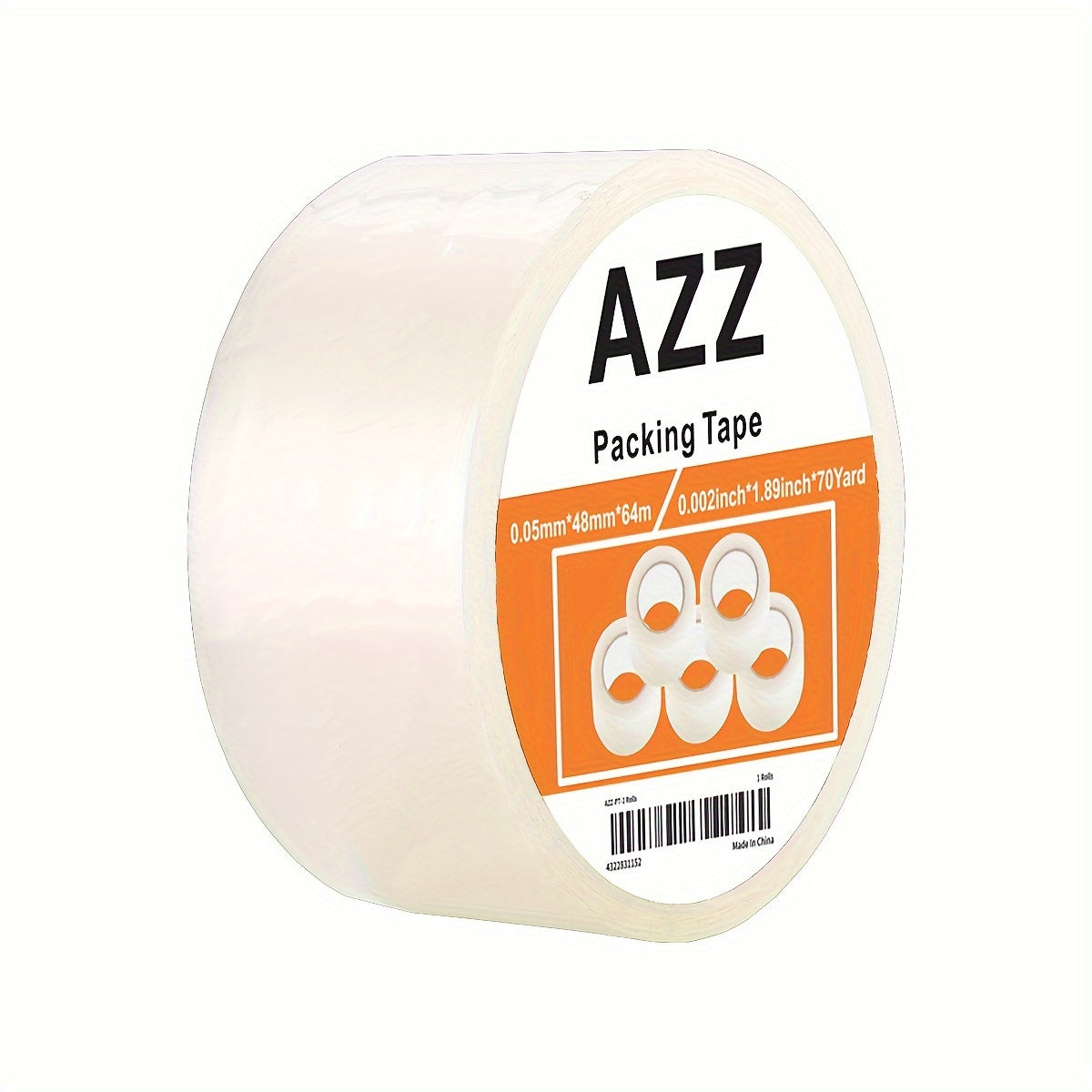 Professional Packaging Tape 1.88Inch X 70Yards Heavy Duty Transparent Material