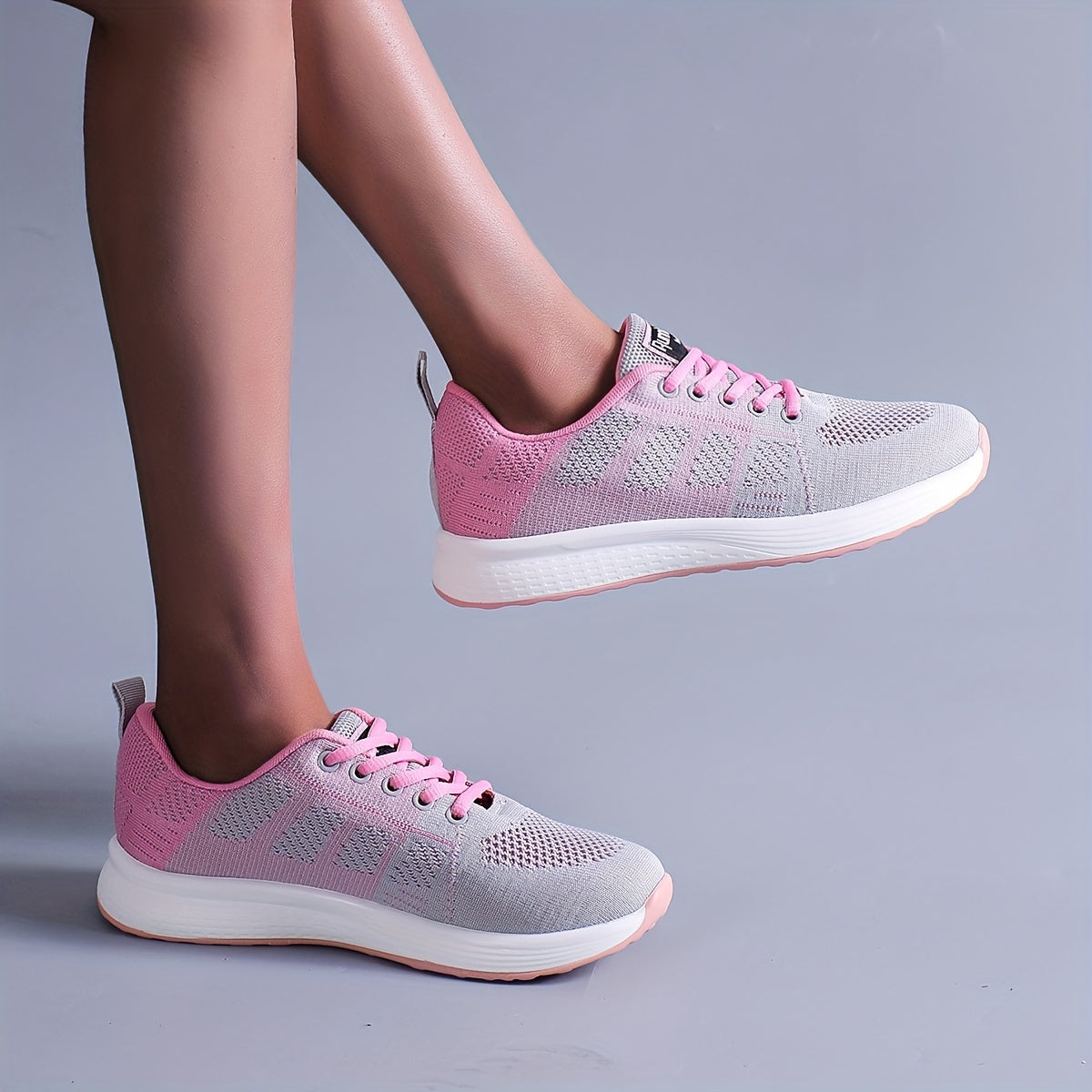 Women's Flatform Sneakers Lace Up Low Round Toe Soft Sole Non slip Casual Shoes