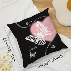 Butterfly Chain Soft Printed Pillow for Home Decoration