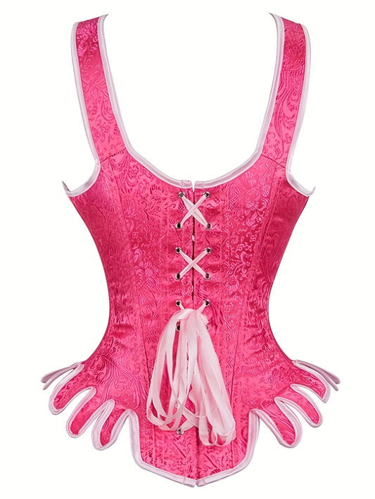 Vintage Tummy Control Corset Tied Belly Underwear