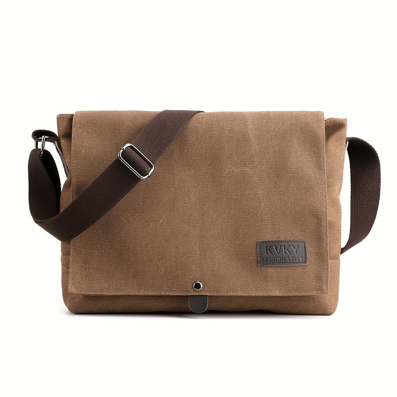 Canvas Messenger Bag Business Casual Crossbody Satchel Shoulder Bag