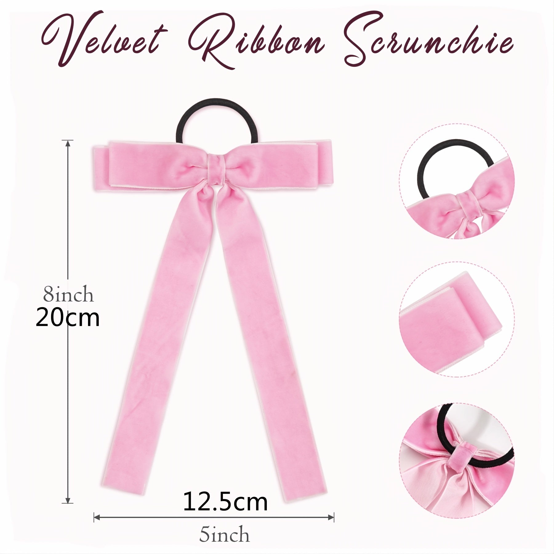 10Pcs Velvet Hair Tie Scrunchie Bobbles Hair Bands