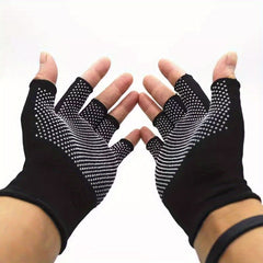 Breathable Half Finger Cycling Gloves Anti Slip Wear Resistant