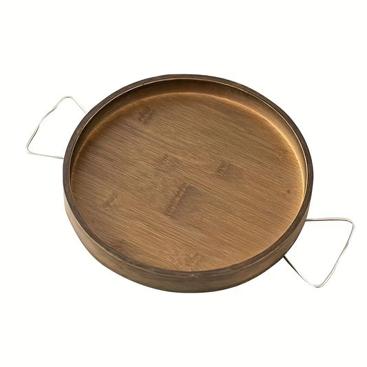 Bamboo Sofa Armrest Table Portable TV Tray Small Side Table