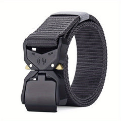 Functional Outdoor Sports Imitated Nylon Tactical Belt Alloy Snap