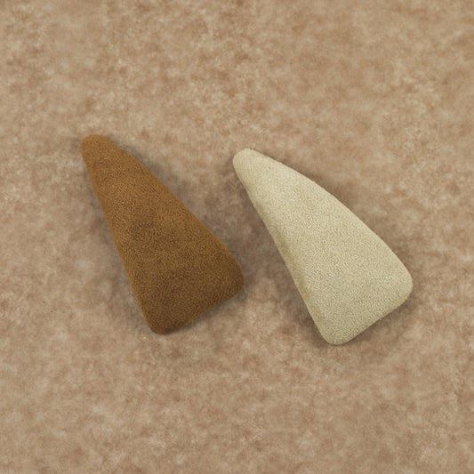 2pcs Velvet Triangle Hair Clips for Women