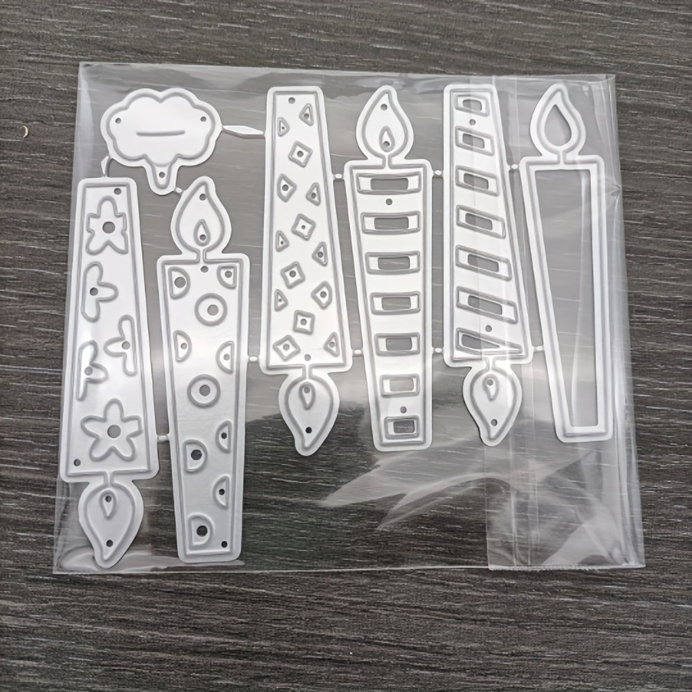 1pc Birthday Candle Metal Cutting Dies for DIY Card Making
