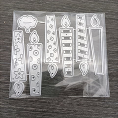 1pc Birthday Candle Metal Cutting Dies for DIY Card Making
