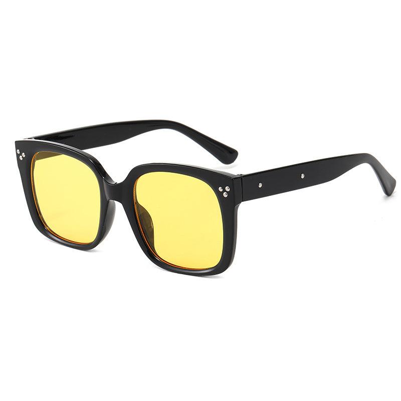 Square Large Frame Sunglasses Retro Men's SunGlasses