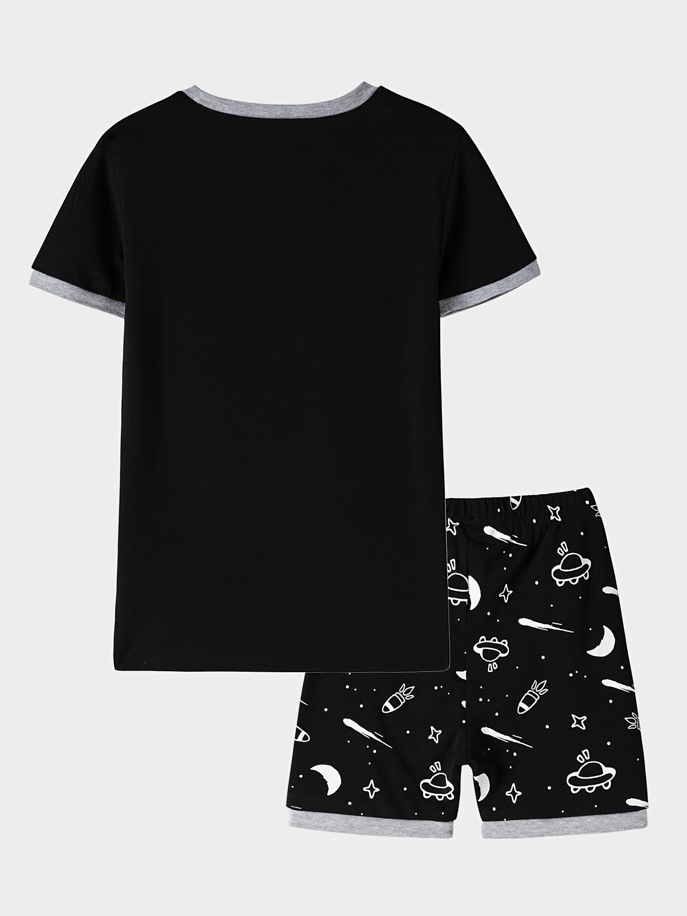 Boys Astronaut Skateboard Rocket Pajamas Set
