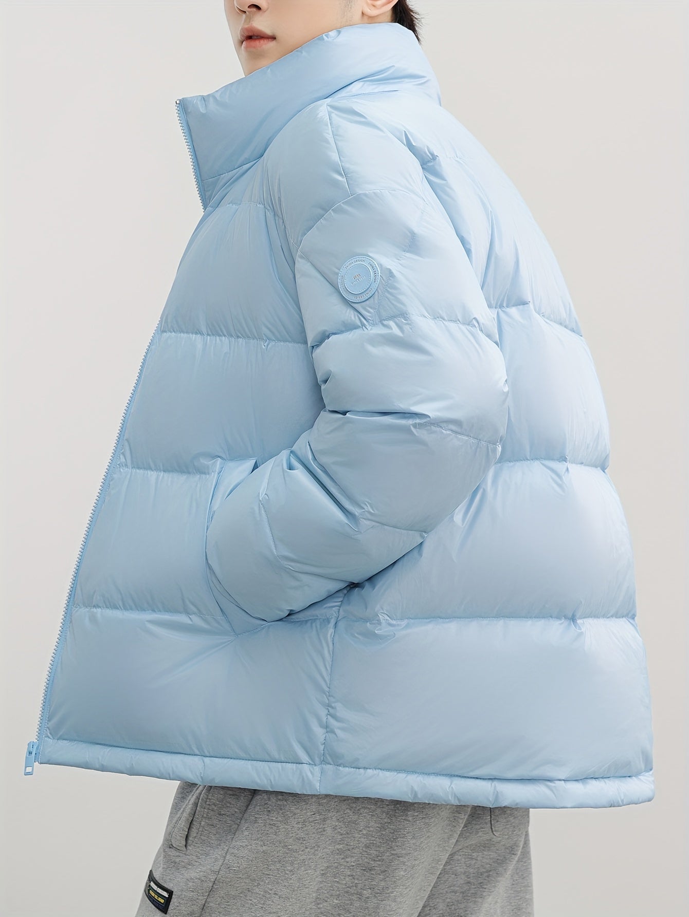Men's Padded Jacket Stand Collar Thermal Coat