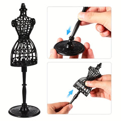 5pcs Mini Dollhouse Display Stands Set Plastic Craft Supplies