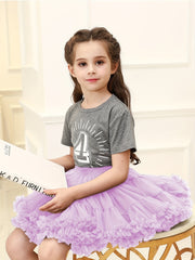 Girls Tutu Skirt Soft Tulle Elastic Waist Dance Ballet Skirts