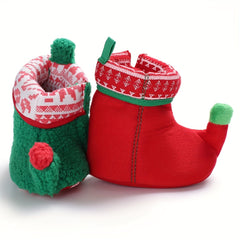 Christmas Theme Cozy Boots for Baby Boys and Girls