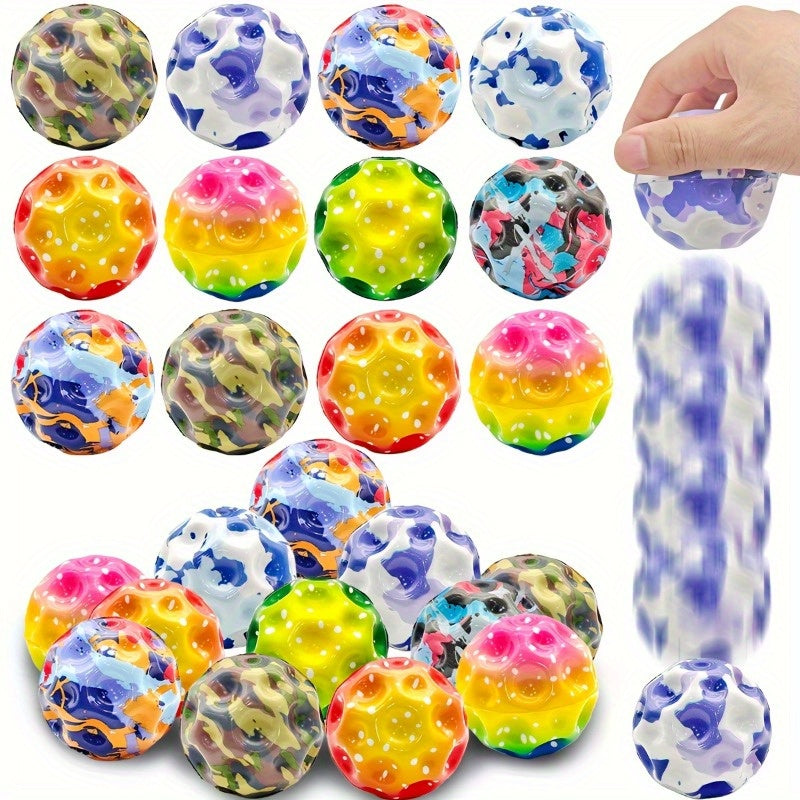 12 Pack High Bounce Sensory Training Balls - Durable Silicone Party Game Balls
