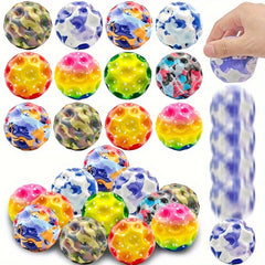 12 Pack High Bounce Sensory Training Balls - Durable Silicone Party Game Balls