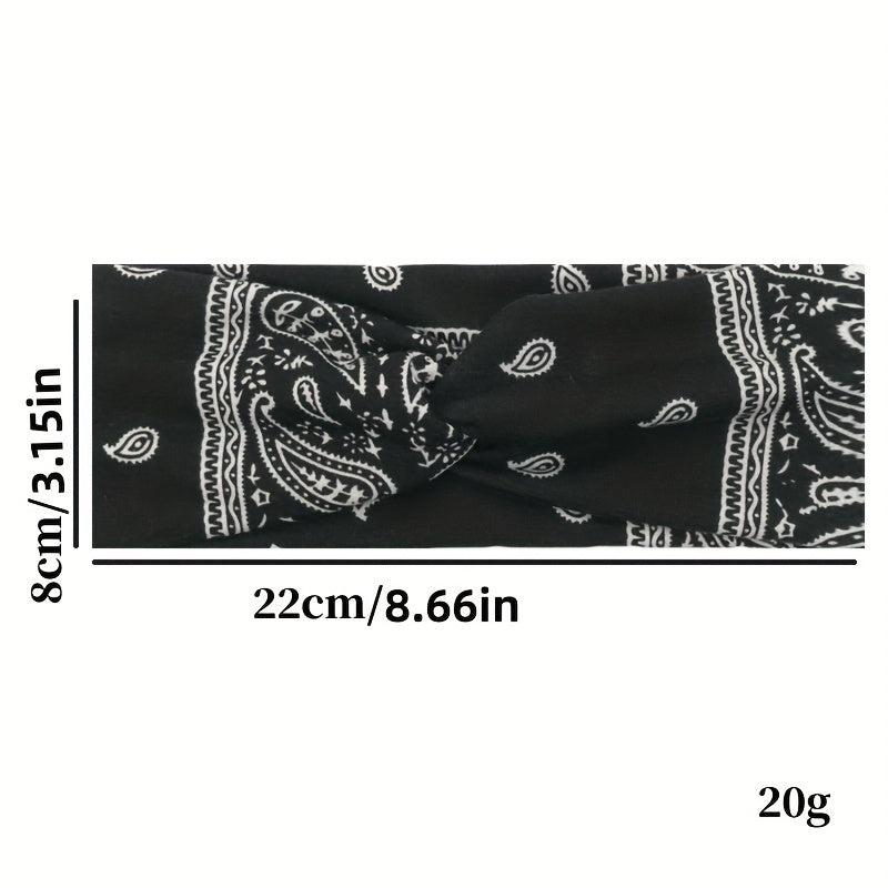 Boho Headband Bundle Knitted Hairband Women's Yoga Sweatband