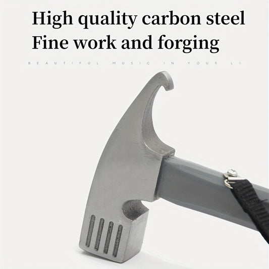 Outdoor Hammer High Carbon Steel Camping Household Tool Ground Nail Remover