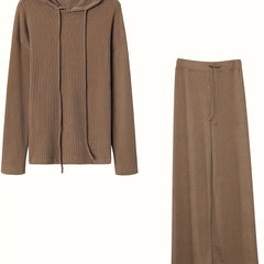 Casual Matching 2pc Set: Hoodie & Pants Outfits Women's