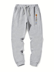 Planet Pattern Casual Stretch Joggers Men s Sweatpants For Spring