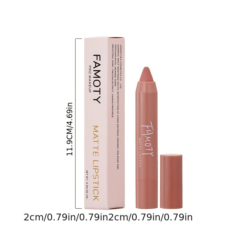 Dusty Rose Red Brown Matte Velvet Lipstick Moisturizing