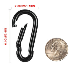 10pcs Aluminum Alloy Carabiner Keychain Hook