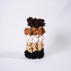 Fluffy Velvet Hijab Scrunchie Solid Hair Ring Tie Bun Clip