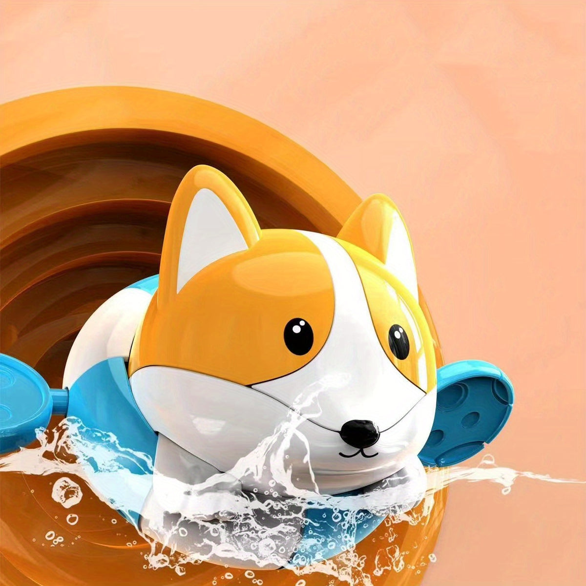 Baby Bath Play Water Toys Little Corgi Swimming Bath Toys