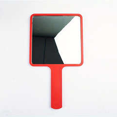 Large Square Cosmetic Mirror with Handle for Women's Makeup