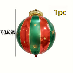 10pcs Large Christmas Hanging Ball Aluminum Foil Balloon