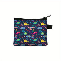 Dino Coin Purse Mini Zip Bag Holder Boys Gift