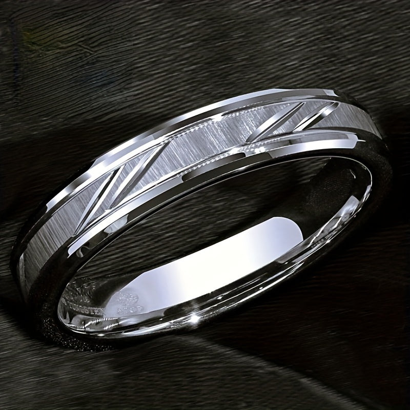 6 8MM Stainless Steel Couple Ring for Proposal Engagement Wedding Band
