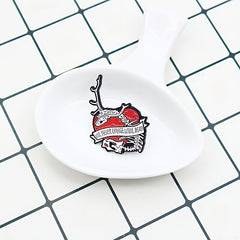 Gothic Style Skull Heart Lips Brooch Personality Creative Men's Brooch