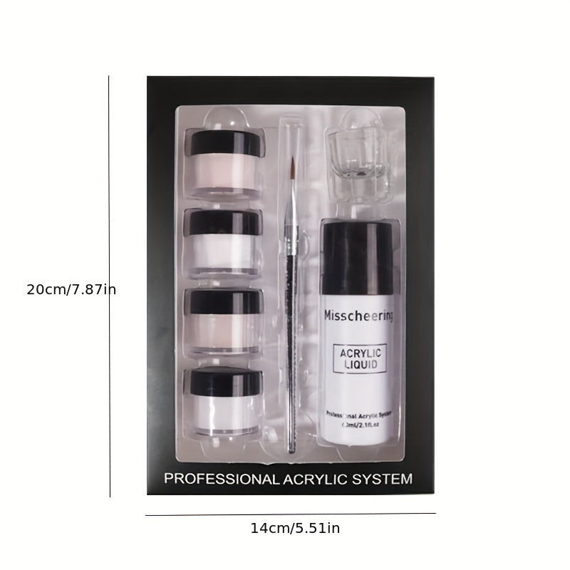 Beginner Acrylic Nail Kit with Acrylic Powder & Liquid Set - Easy to Use