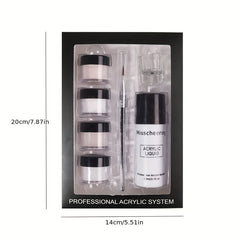 Beginner Acrylic Nail Kit with Acrylic Powder & Liquid Set - Easy to Use