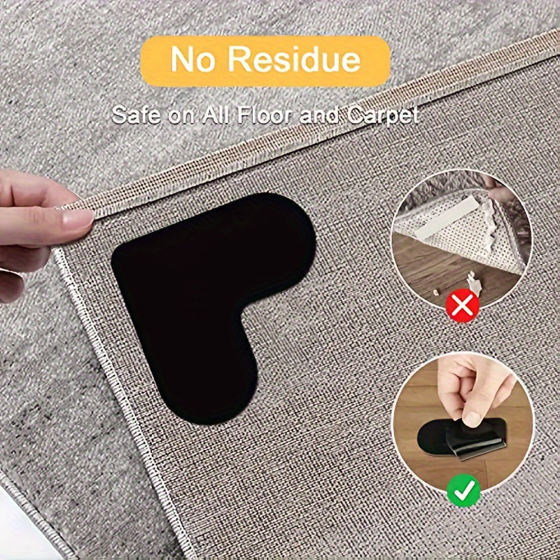 Double Sided Non Slip Rug Pads 4pcs 8pcs