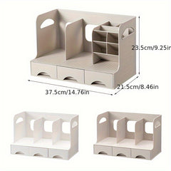 Desktop Organizer with Pen Holder & Bookend